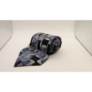 J. Garcia Collector’s Edition Silk Tie Hand Sewn USA Abstract Geometric